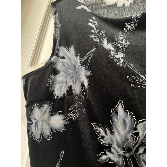 VTG Metallic Set Jonden Linda Leal Soft Stretch Velvet Shell Sweater Stretch - Picture 5 of 5